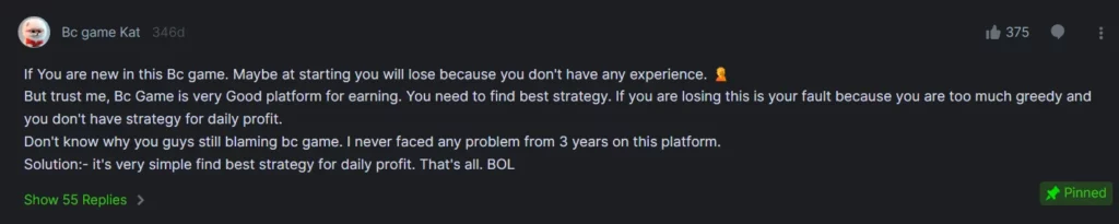 Third review about BC.Game Crash