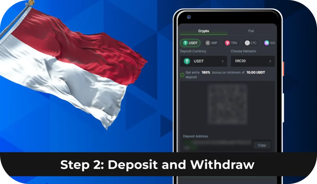 To start Playing BC Game in Indonesia secondly Deposit