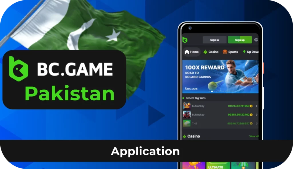 Open BC.Game through your mobile device in Pakistan