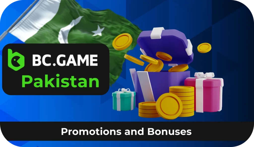 Enroll winnings with BC.Game bonus program for players from Pakistan
