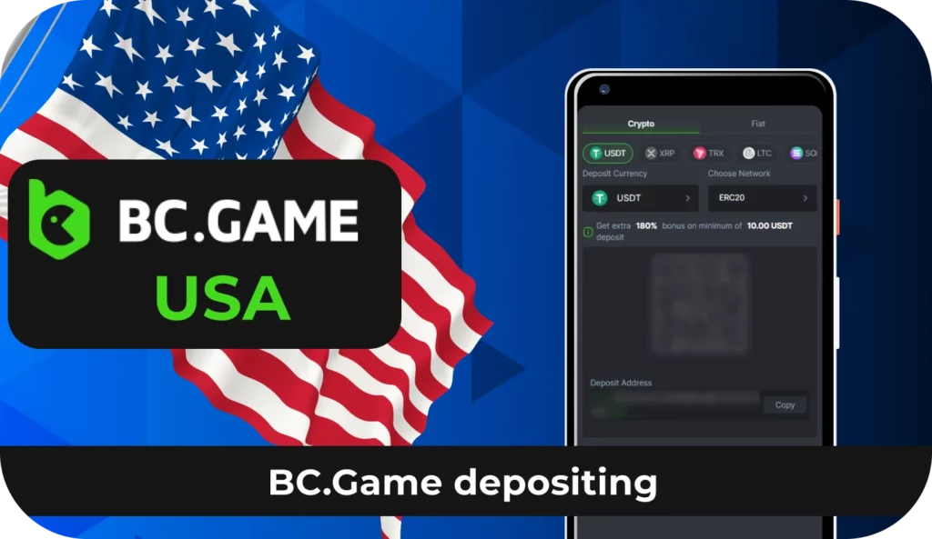 Depositing and withdrawing funds at BC.Game USA