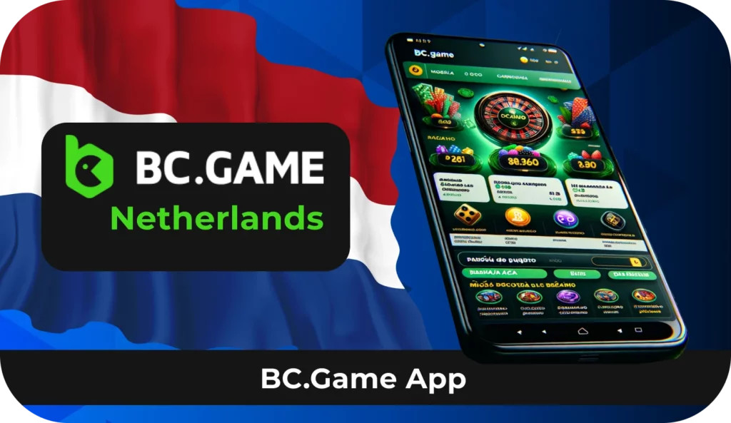 Use your mobile phone to play and bet BC Game in Netherlands