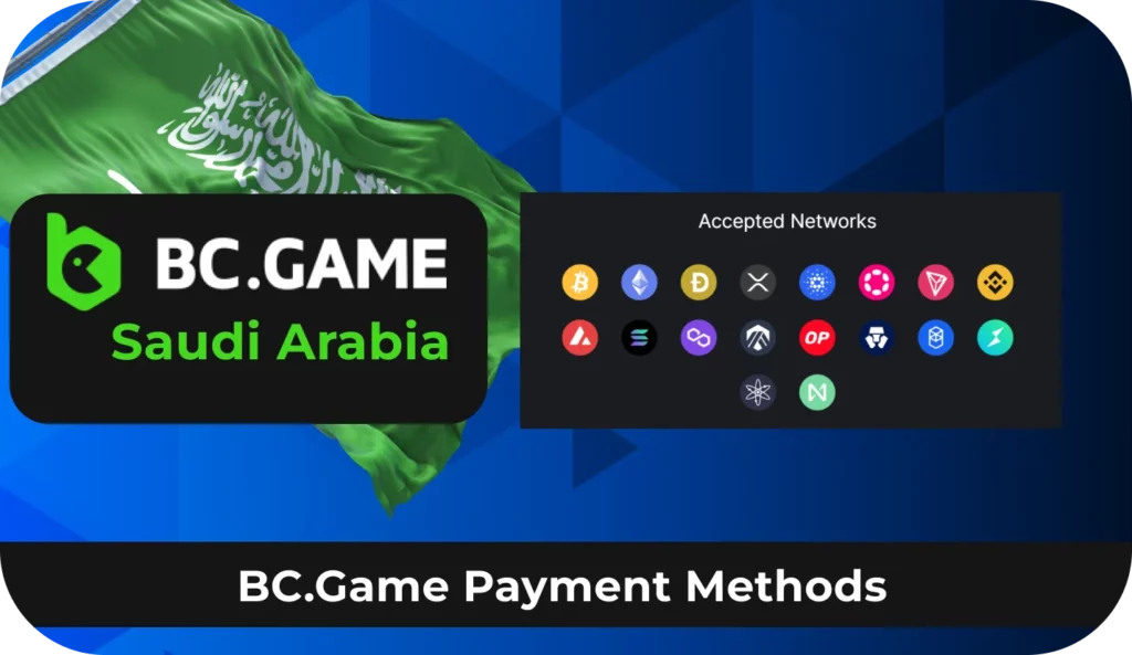 BC.Game Payment methods in Saudi Arabia