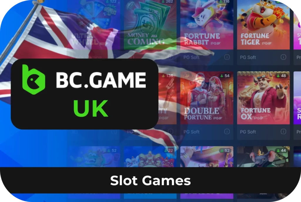 Play slot games at BC Game UK