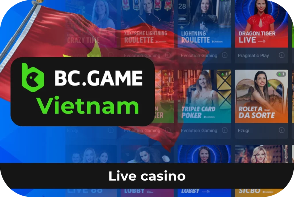 Play live casino games at BC Game Vietnam