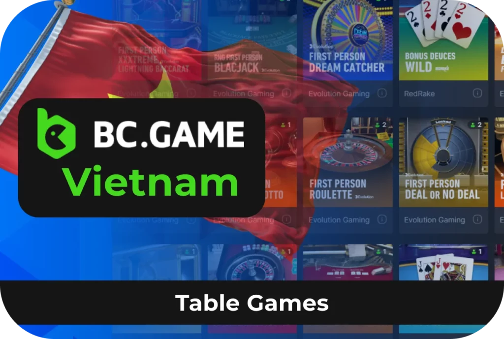 Play Table games at BC Game Vietnam